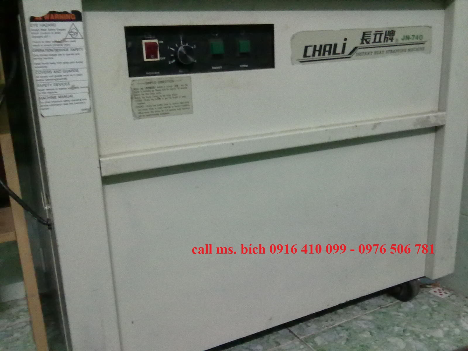 Máy đóng đai thùng carton bán tự động Chali JN-740